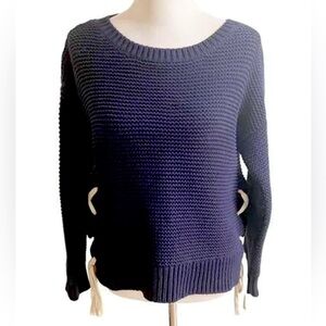 Abercrombie & Fitch Knit Sweater with Side Ties
